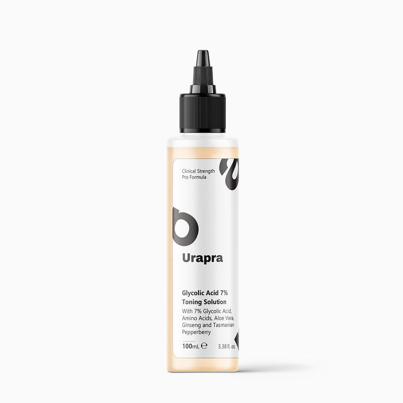 Urapra 7% Glycolic Acid Toning Solution for Clear Radiant Skin